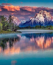 Load image into Gallery viewer, Diamond Painting | Diamond Painting - Mountain Landscape and Lake | Diamond Painting Landscapes landscapes mountains | FiguredArt