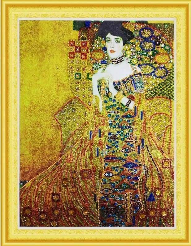 Diamond Painting | Diamond Painting - Ms. Bauer Klimt | Diamond Painting Famous Paintings famous paintings | FiguredArt