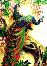 Load image into Gallery viewer, Diamond Painting | Diamond Painting - Peacocks on branches | Diamond Painting Flowers flowers peacocks | FiguredArt