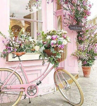 Load image into Gallery viewer, Diamond Painting | Diamond Painting - Pink Bicycle | cities Diamond Painting Cities | FiguredArt
