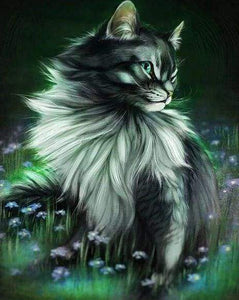 Diamond Painting | Diamond Painting - Pretty Cat | animals cats Diamond Painting Animals | FiguredArt