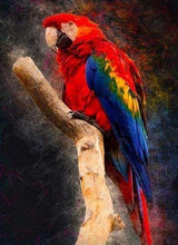 Load image into Gallery viewer, Diamond Painting | Diamond Painting - Red Parrot | animals birds Diamond Painting Animals parrots | FiguredArt