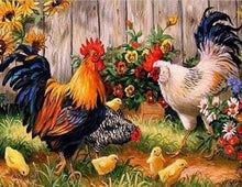 Load image into Gallery viewer, Diamond Painting | Diamond Painting - Roosters farm | animals Diamond Painting Animals | FiguredArt