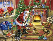 Load image into Gallery viewer, Diamond Painting | Diamond Painting - Santa Claus and Dog | animals christmas Diamond Painting Animals Diamond Painting Religion dogs |