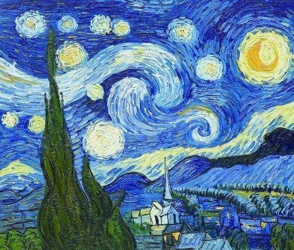 Diamond Painting | Diamond Painting - Starry Night 2 | Diamond Painting Famous Paintings famous paintings | FiguredArt