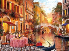 Load image into Gallery viewer, Diamond Painting | Diamond Painting - Table near the Canal | cities Diamond Painting Cities | FiguredArt