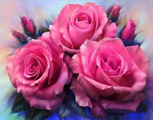 Diamond Painting | Diamond Painting - Three Roses blooming | animals Diamond Painting Animals | FiguredArt