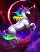 Load image into Gallery viewer, Diamond Painting | Diamond Painting - Unicorn and Eclipse | animals Diamond Painting Animals unicorns | FiguredArt