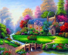 Load image into Gallery viewer, Diamond Painting | Diamond Painting - Villa with Nice Garden | Diamond Painting Landscapes landscapes | FiguredArt