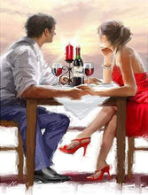 Load image into Gallery viewer, Paint by numbers | Romantic dinner | intermediate romance | Figured&#39;Art