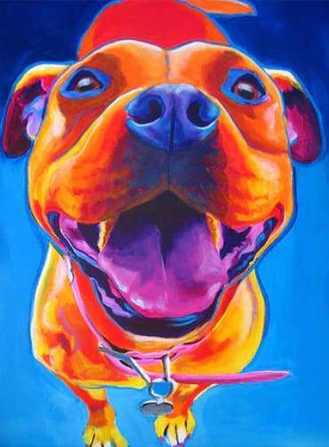 paint by numbers | Dog Color Language | animals dogs intermediate | FiguredArt