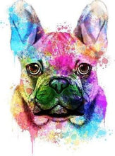 Load image into Gallery viewer, paint by numbers | Dog Portrait in Color | advanced animals dogs Pop Art | FiguredArt
