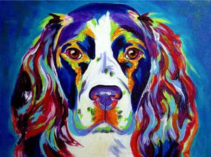 paint by numbers | Dog with All colors | advanced animals dogs Pop Art | FiguredArt