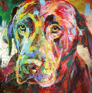 paint by numbers | Earth Dog Color | advanced animals dogs Pop Art | FiguredArt