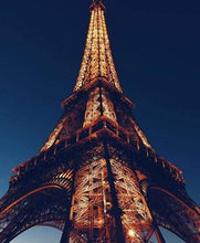 Load image into Gallery viewer, paint by numbers | Eiffel Tower by Night | advanced cities | FiguredArt
