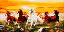 Load image into Gallery viewer, paint by numbers | Eight Horses | animals horses intermediate | FiguredArt