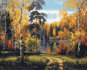 paint by numbers | Fall Landscape | advanced landscapes | FiguredArt