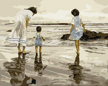 Load image into Gallery viewer, paint by numbers | Family and Seaside | easy landscapes vintage | FiguredArt