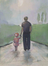 Load image into Gallery viewer, paint by numbers | Father and Daughter | advanced famous paintings new arrivals | FiguredArt