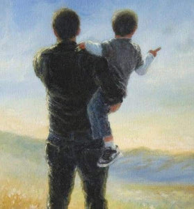 paint by numbers | Father and his Son | advanced landscapes new arrivals | FiguredArt