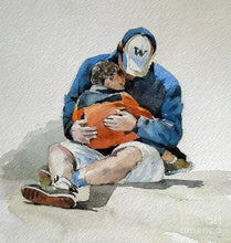 Load image into Gallery viewer, paint by numbers | Father And Son Hug | advanced portrait | FiguredArt