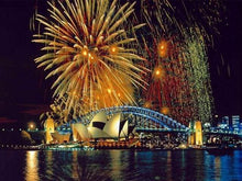 Load image into Gallery viewer, paint by numbers | Fireworks in Sydney | advanced cities | FiguredArt