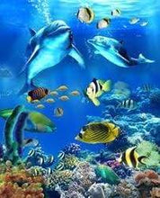 Load image into Gallery viewer, paint by numbers | Fishes and Dolphins | animals dolphins fish intermediate | FiguredArt