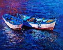 Load image into Gallery viewer, paint by numbers | Fishing Boats at Dawn | advanced ships and boats | FiguredArt