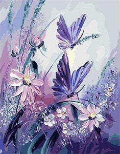 paint by numbers | Flowers and Butterflies | animals butterflies intermediate | FiguredArt