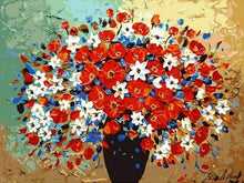 Load image into Gallery viewer, paint by numbers | Flowers tricolor | flowers intermediate | FiguredArt