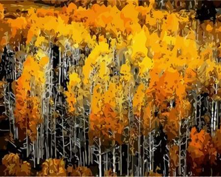 paint by numbers | Forest and Autumn Colors | forest intermediate landscapes new arrivals | FiguredArt