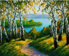 Load image into Gallery viewer, paint by numbers | Forest and Sea | forest intermediate landscapes new arrivals | FiguredArt