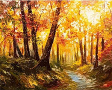 Load image into Gallery viewer, paint by numbers | Forest and Sunlight | advanced forest landscapes new arrivals | FiguredArt