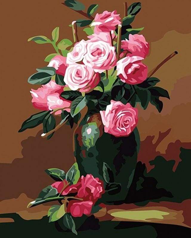 paint by numbers | Fragrance of Roses | easy landscapes | FiguredArt
