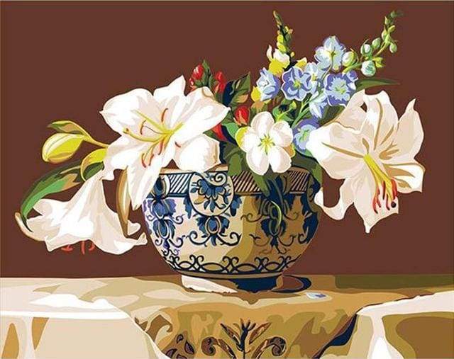 paint by numbers | Fragrant Lily | easy flowers | FiguredArt