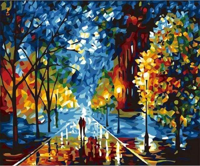 paint by numbers | Fresh Evening | advanced cities landscapes | FiguredArt