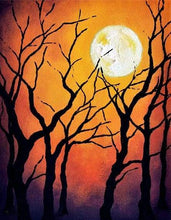 Load image into Gallery viewer, paint by numbers | Full Moon from the Forest | advanced landscapes new arrivals | FiguredArt