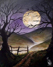 Load image into Gallery viewer, paint by numbers | Full Moon in the Dark | advanced landscapes new arrivals | FiguredArt