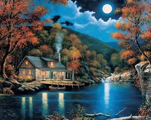 Load image into Gallery viewer, paint by numbers | Full Moon Night | advanced romance | FiguredArt
