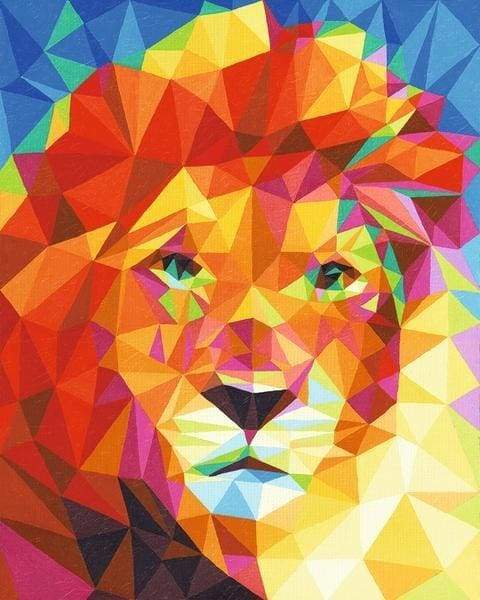 paint by numbers | Grand Lion Art | animals easy lions | FiguredArt
