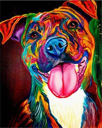 Paint by best sale numbers dog portrait