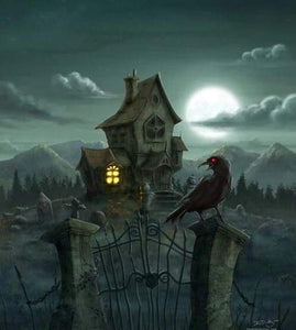 paint by numbers | Haunted House | advanced animals birds landscapes new arrivals | FiguredArt