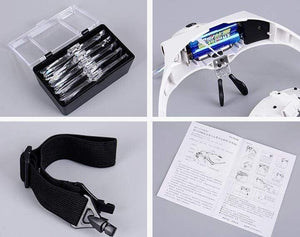 accessories | Headband Magnifier Glass Magnifying Glasses with Lamp for Paint by Numbers | others | usa.figuredart
