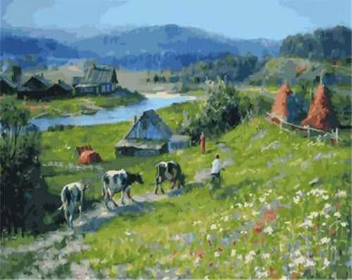 paint by numbers | Herd | advanced landscapes | FiguredArt