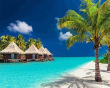 Load image into Gallery viewer, paint by numbers | Holidays in Maldives | advanced landscapes new arrivals | FiguredArt