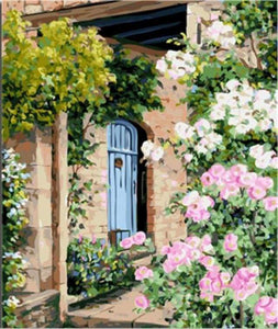 paint by numbers | House in Countryside | advanced flowers landscapes | FiguredArt