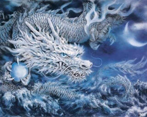 paint by numbers | Ice dragon | advanced animals dragons | FiguredArt