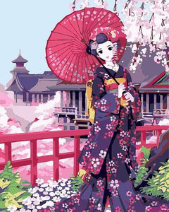 paint by numbers | Japanese Kimono | easy world | FiguredArt