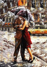 Load image into Gallery viewer, paint by numbers | Kiss in the Rain | advanced romance | FiguredArt