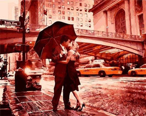paint by numbers | Kiss on the Street | intermediate romance | FiguredArt